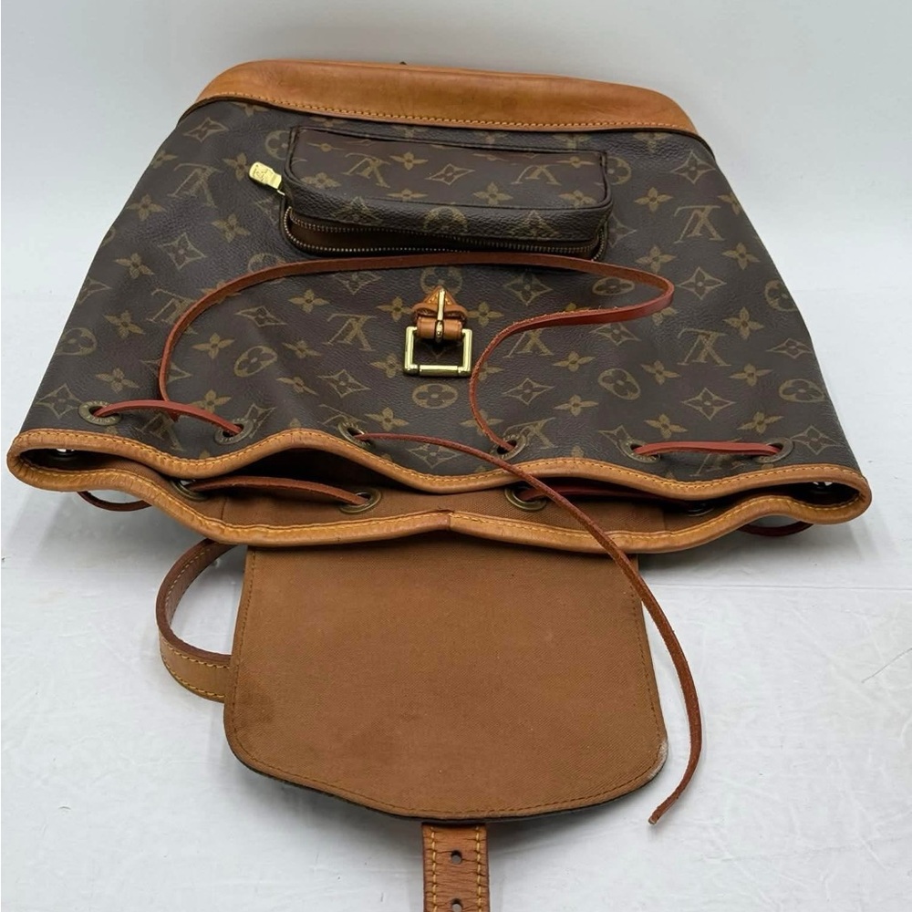 Louis Vuitton Classic Monogram Tan Backpack MM - Picture 16 of 16